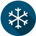 Snowflake icon representing air conditioning